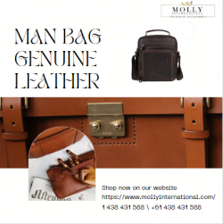 Man Bag Genuine Leather