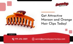 Get High-Quality Maroon and Orange Hair Clips Today!