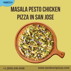 Masala Pesto Chicken Pizza in San Jose