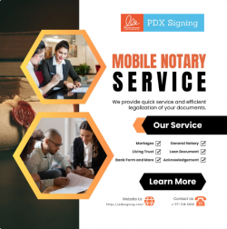Mobile notary service