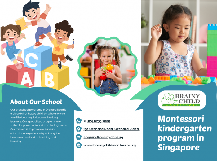 Select the best Montessori kindergarten program in Singapore | Brainy Child Montessori