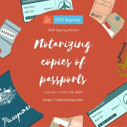 Notarizing copies of passports
