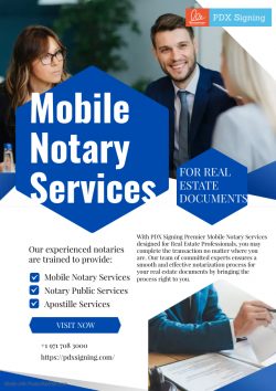 Notary for real estate services