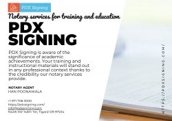 Notary services for training and education