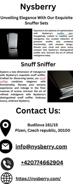 Discover Luxury Sensory Rituals With Nysberry’s Snuff Sniffer Collection