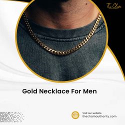 Gold necklace for men