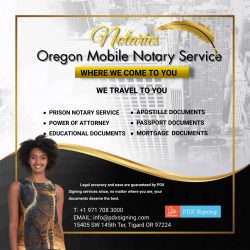 Oregon mobile notary service