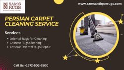 Persian Carpet Cleaning Service with Sam’s Oriental Rugs.