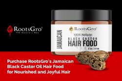 Purchase RootsGro’s Jamaican Black Castor Oil Hair Food for Nourished and Joyful Hair