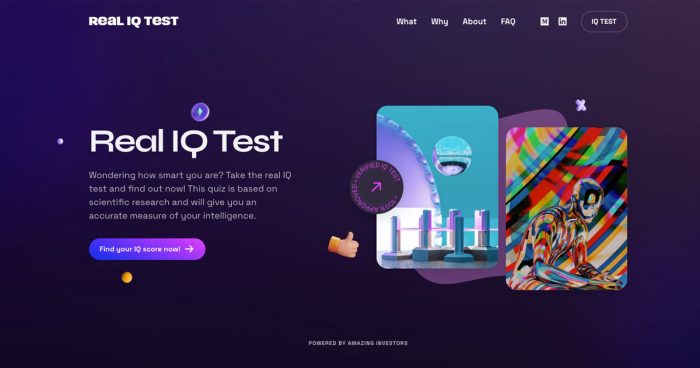 Real IQ Test – Test Your Intelligence