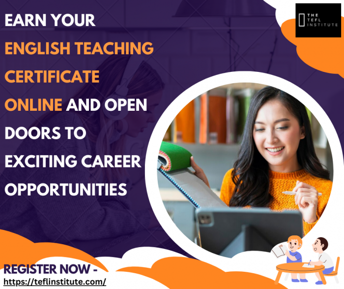 Get Your English Teaching Certificate Online and Boost Your Career