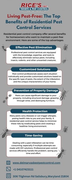 Living Pest-Free: The Top Benefits of Residential Pest Control Services