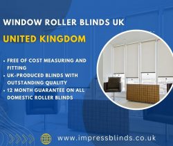 Stylish Roller Window Blinds in UK – Impress Blinds