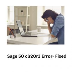 Sage 50 clr20r3 Error- Fixed