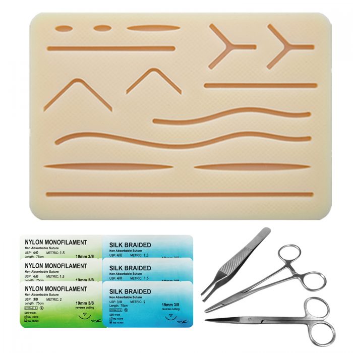 Ultrassist Basic Suture Kit with 14 Pre-Cut Incisions for Practice