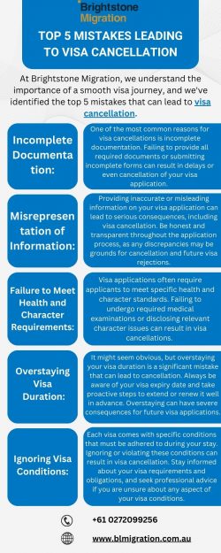 Top 5 Mistakes Leading to Visa Cancellation