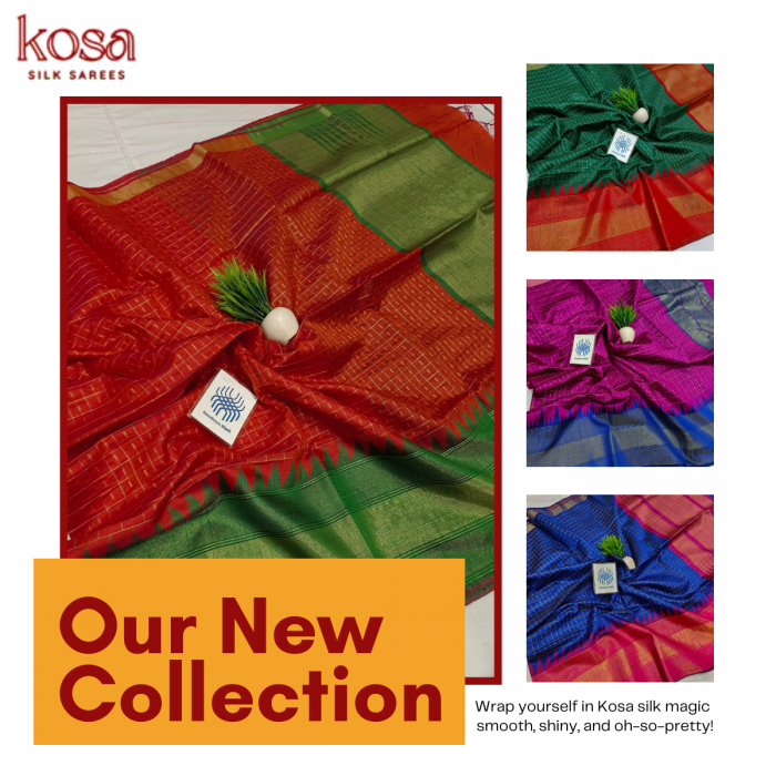 Moonlight Woven Silk: Unveiling the Allure of Kosa Sarees