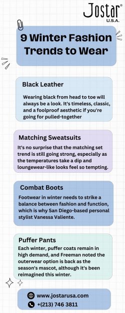 9 winter fashion trends