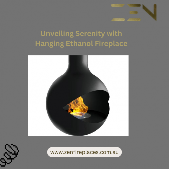 Zen Elegance: Unveiling Serenity with Hanging Ethanol Fireplace