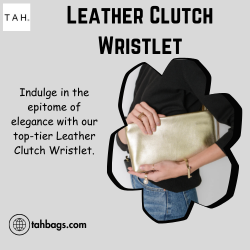 Leather Clutch Wristlet