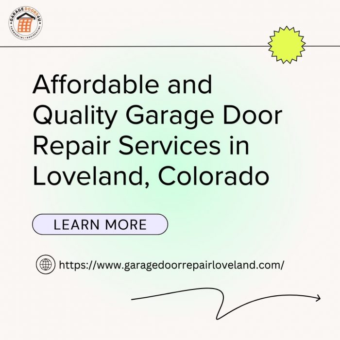 Affordable and Quality Garage Door Repair Services in Loveland, Colorado