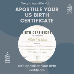 Apostille Your US Birth Certificate