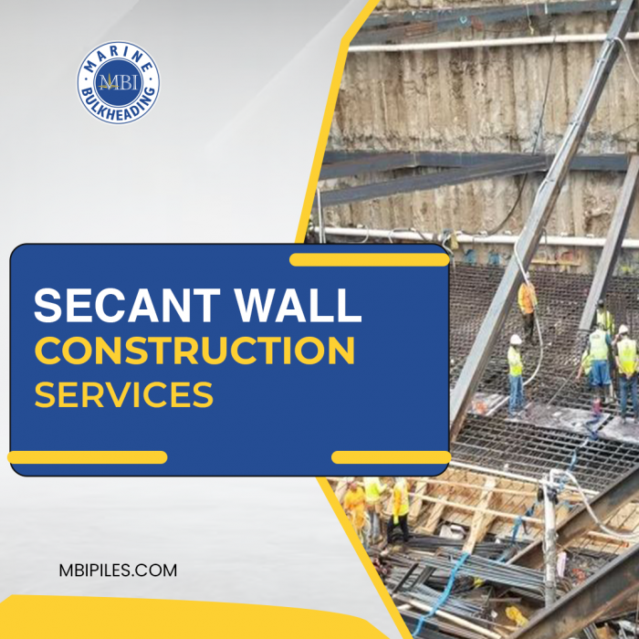 Elevate Your Marine Infrastructure with Expert Secant Wall Construction by Marine Bulkheading Inc.