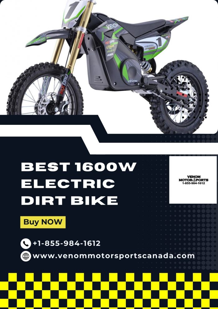 Purchase Affordable 1600W Electric Dirt Bikes – Venom Motorsports Canada