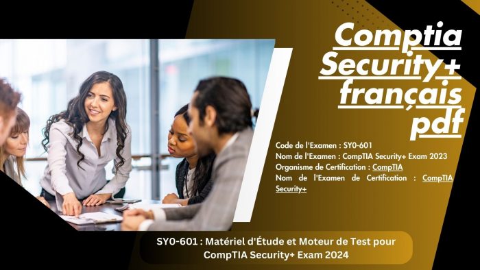 Guide d’étude PDF de la certification CompTIA Security+ en français