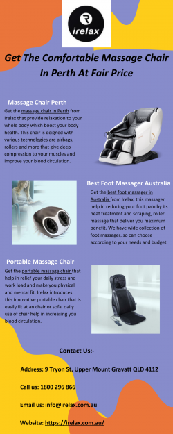 Buy The Durable Massage Chair In Perth With Latest Technologies