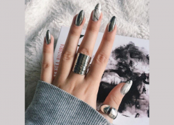 Grey nail Designs