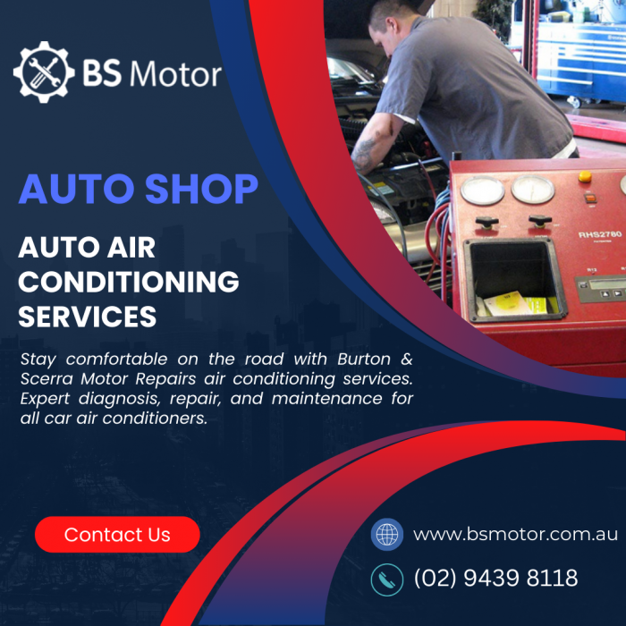 Car Air Conditioning Services – Burton & Scerra Motor Repair