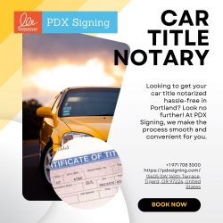 CAR TITLE NOTARY