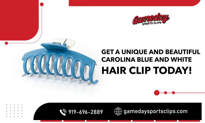 Get the Perfect Hairstyle with Our Blue and White Hair Clip!