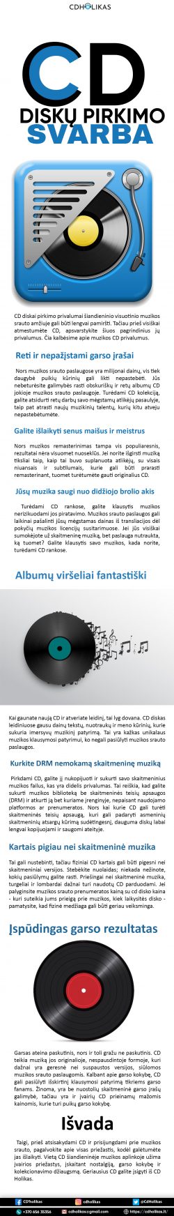 CD diskų pirkimo svarba