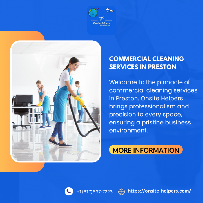 Commercial cleaning services in Preston