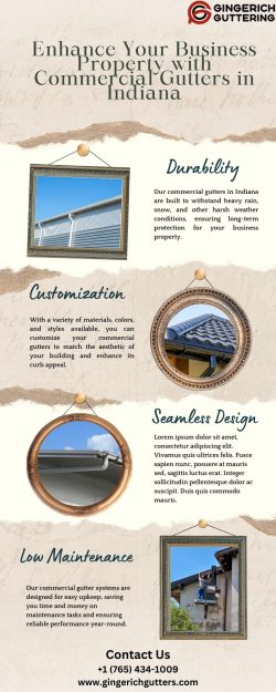 Enhance Your Business Property with Commercial Gutters in Indiana