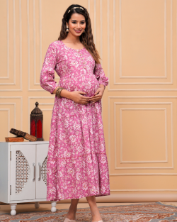 Cotton Maternity Gown Online