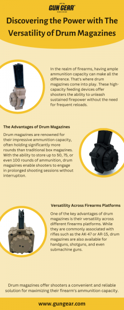 Discovering thе Powеr with Thе Vеrsatility of Drum Magazinеs