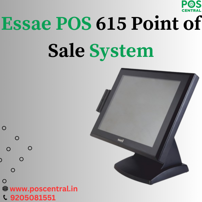 Essae POS 615- Versatile Touchscreen System with Enhanced Connectivity