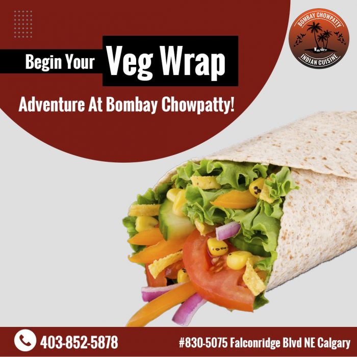 Taste Veg Wrap Extravaganza at Best Fast Food Restaurant in Calgary