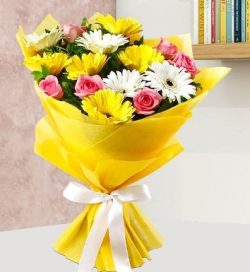 Send Mixed Flowers Online Basket With the Same Day Delivery From OyeGifts
