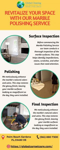 Global Cleaning and Restoration’s Exquisite Marble Polishing Service