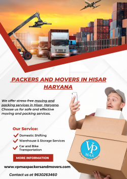 Packers and Movers in Hisar – +91- 9630263460