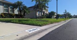 Vibrant Precision: Paint Curb Numbers with HOA Distinction