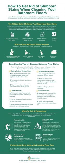 How To Get Rid of Stubborn Stains When Cleaning Your Bathroom Floors