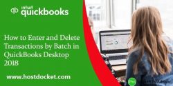 Entering or Deleting Transactions by Batch in QuickBooks Desktop