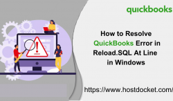 How to Resolve QuickBooks Error in Reload.SQL at Line?