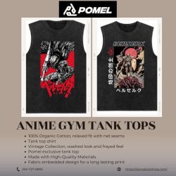 Elevate Your Workout Style with Anime Gym Tank Tops from Pomel Clothing