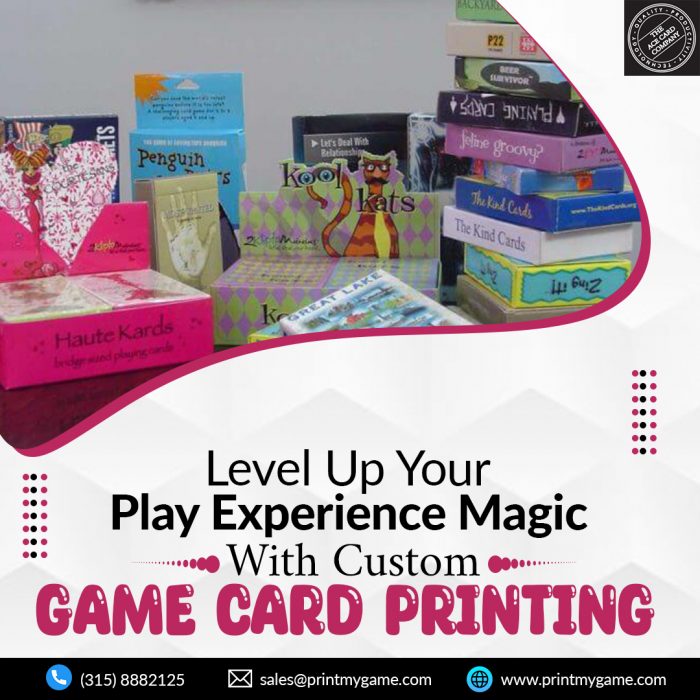 Level Up Your Play- Experience Magic with Custom Game Card Printing